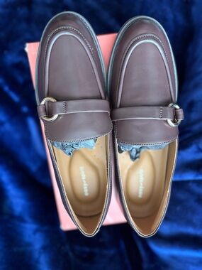 Easy Spirit Dark Brown Leather Bit Loafers